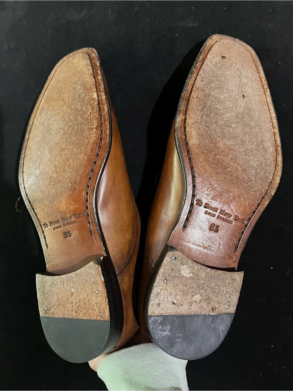 To Boot Brown Leather Cap-Toe Oxfords